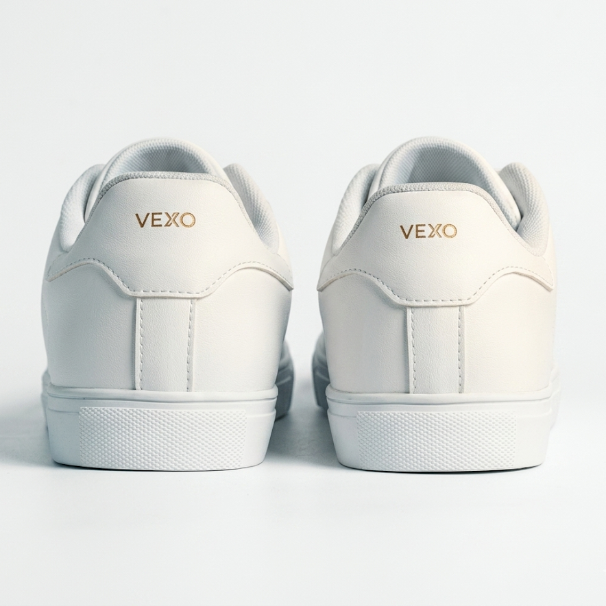 Zapatillas de Cuero Classic Low-Top - Blanco