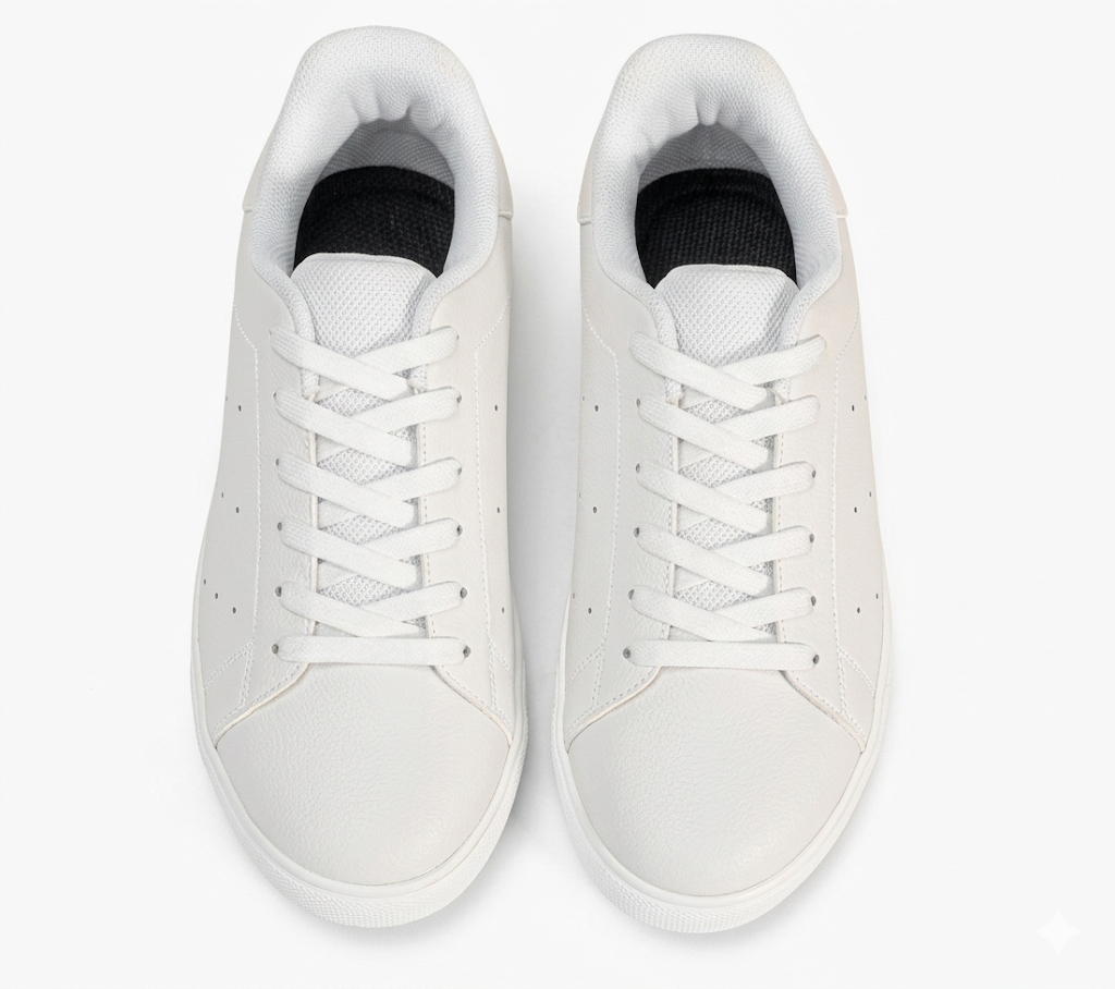 Zapatillas de Cuero Classic Low-Top - Blanco