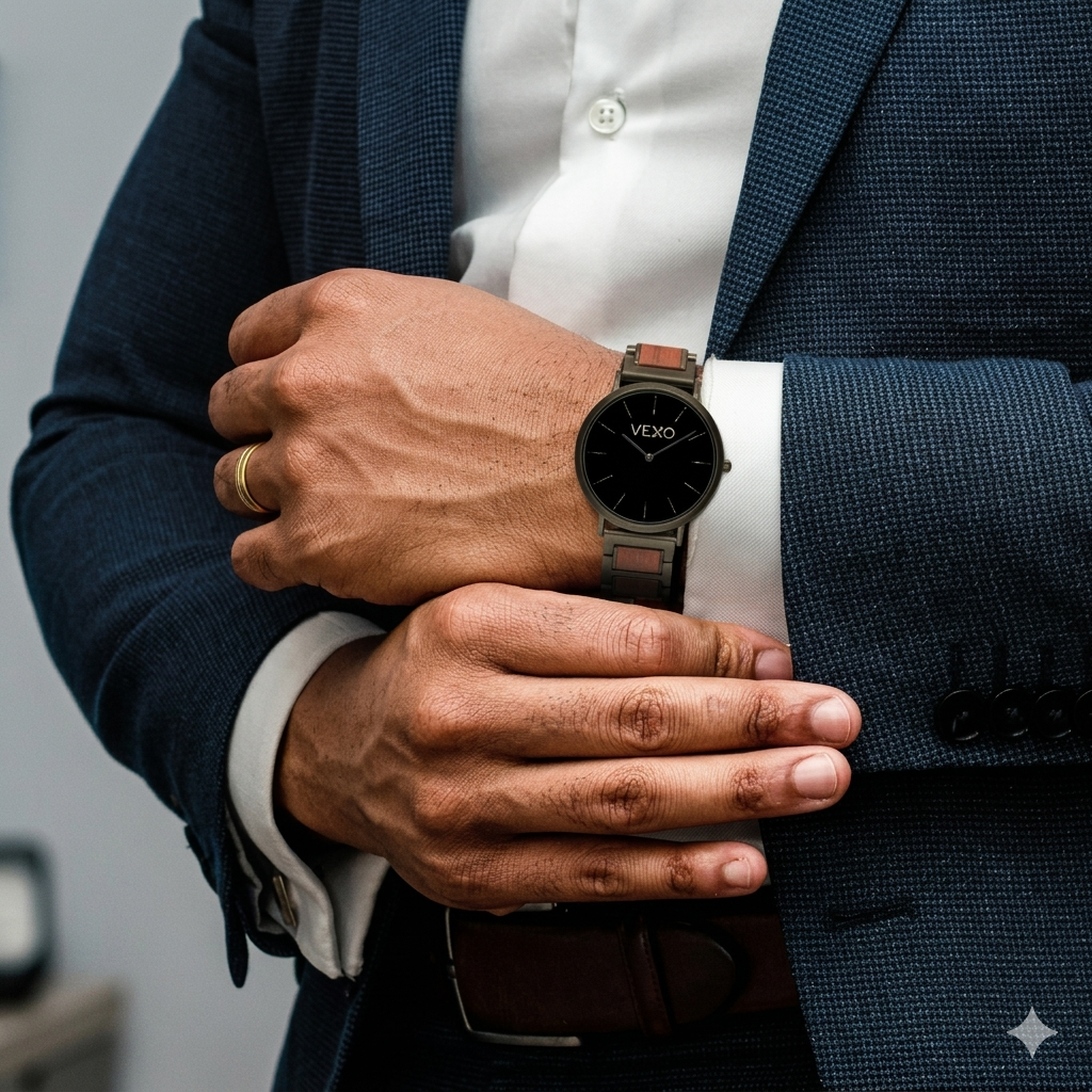 Reloj Automático de Madera Natural con Movimiento Citizen Premium