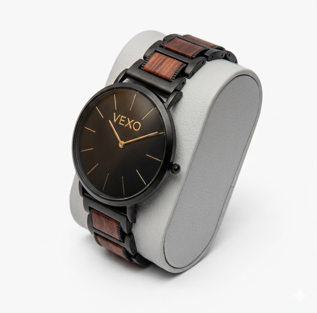 Reloj Automático de Madera Natural con Movimiento Citizen Premium