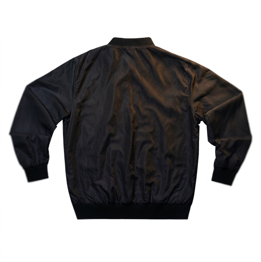 Chaqueta Bomber para Hombre | Diseño Minimalista Negro y Ligero