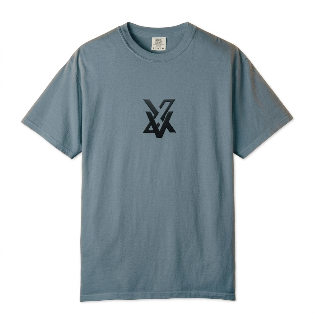Camiseta de Hombre Estilo Vintage | Diseño de Logo Minimalista Central