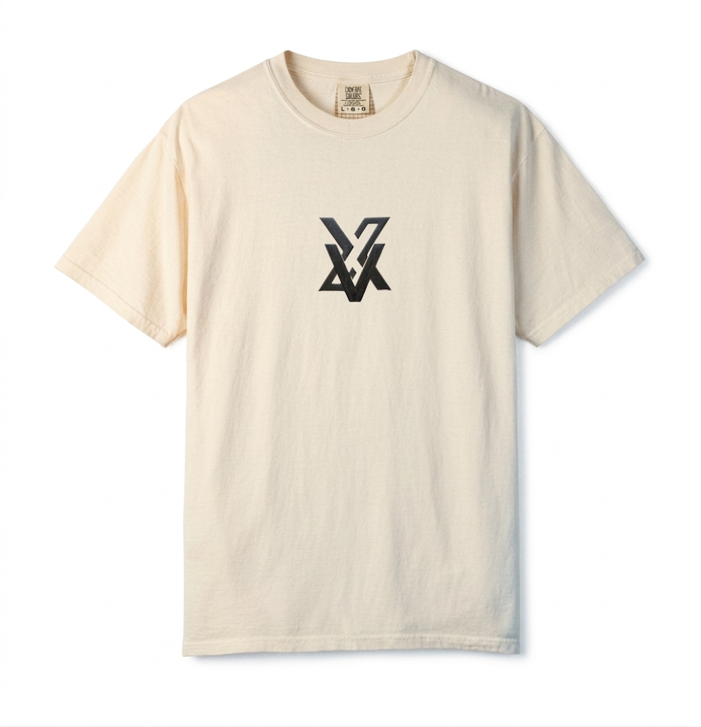 Camiseta de Hombre Estilo Vintage | Diseño de Logo Minimalista Central