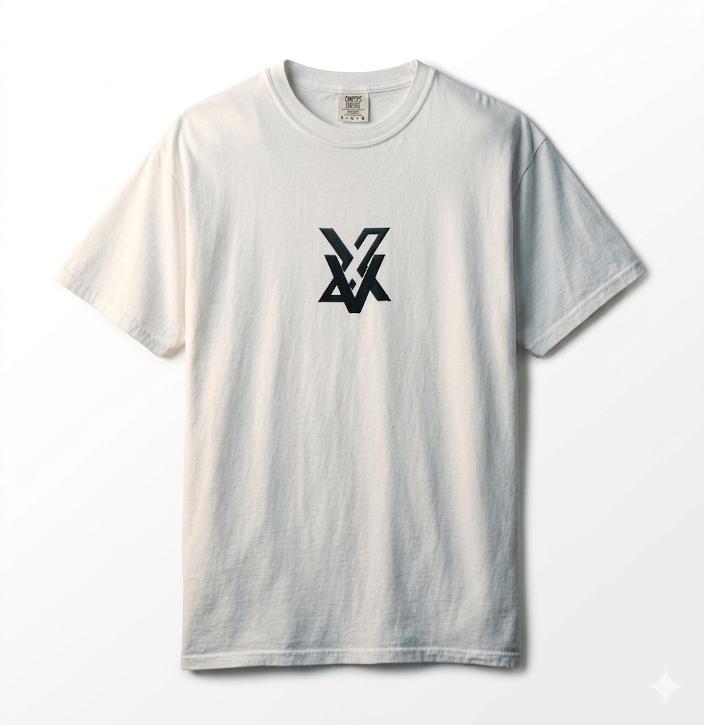 Camiseta de Hombre Estilo Vintage | Diseño de Logo Minimalista Central