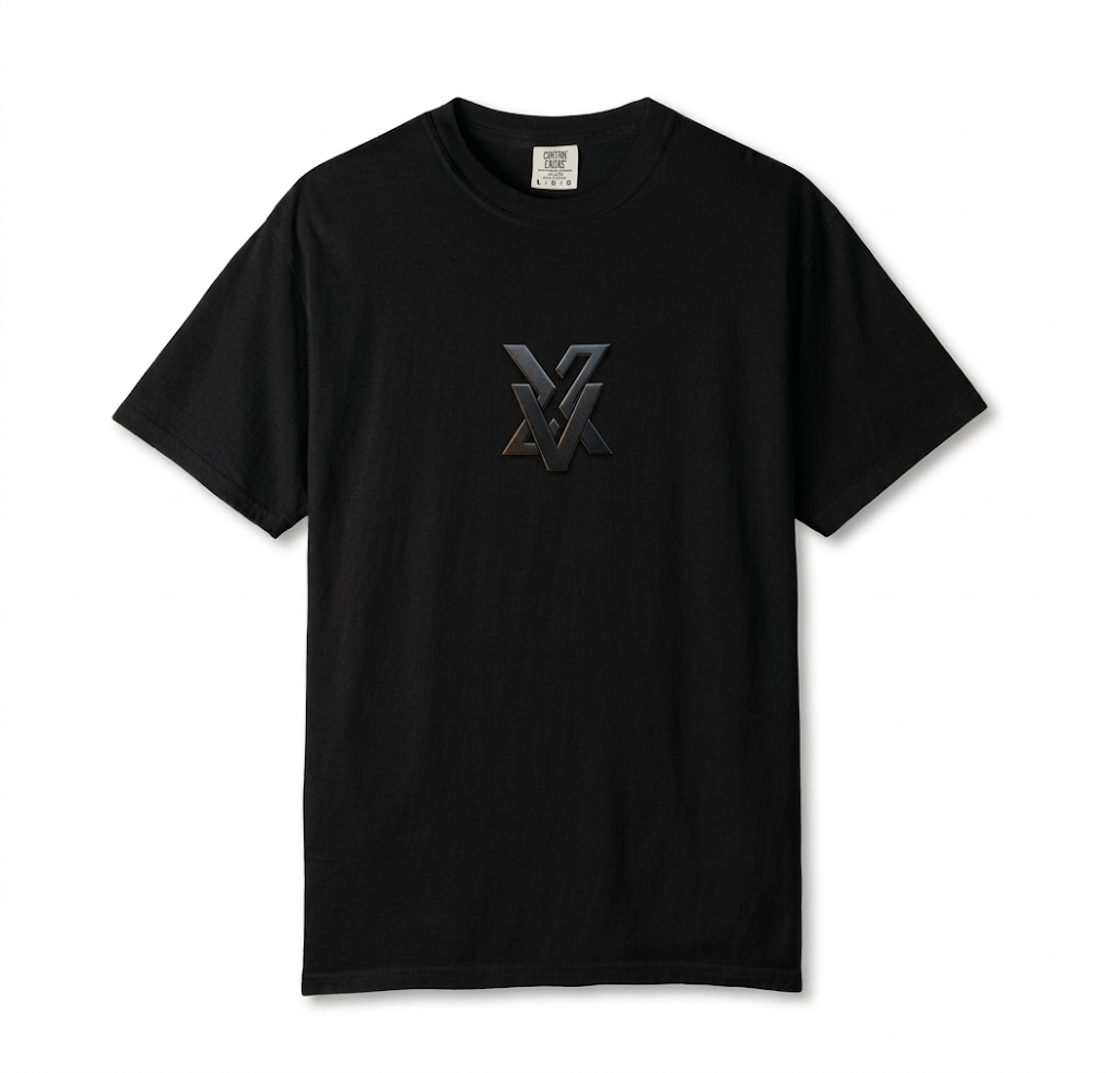 Camiseta de Hombre Estilo Vintage | Diseño de Logo Minimalista Central