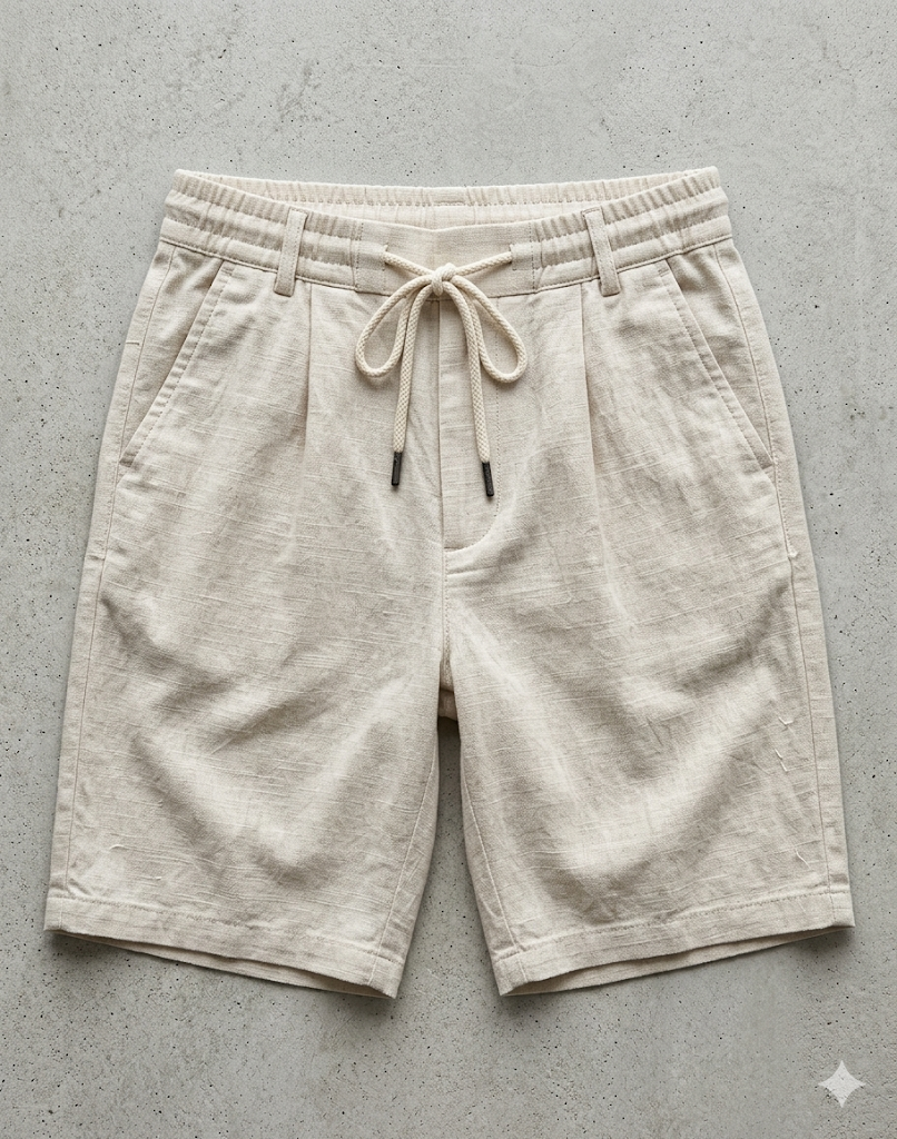 Pantalones cortos lino